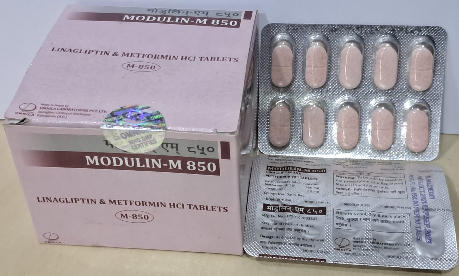 Modulin-m 850mg Tablet