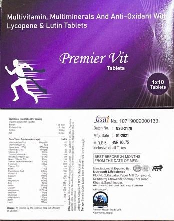 Premier Vit Tablet