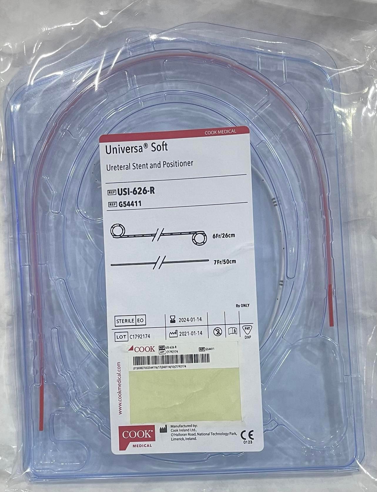 Ureteral Catheter-6fr-26cm-cook