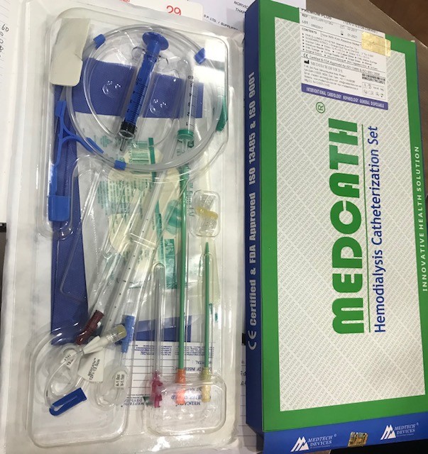 Niu Hemodialysis Cath.kit-tri Lumen-medi