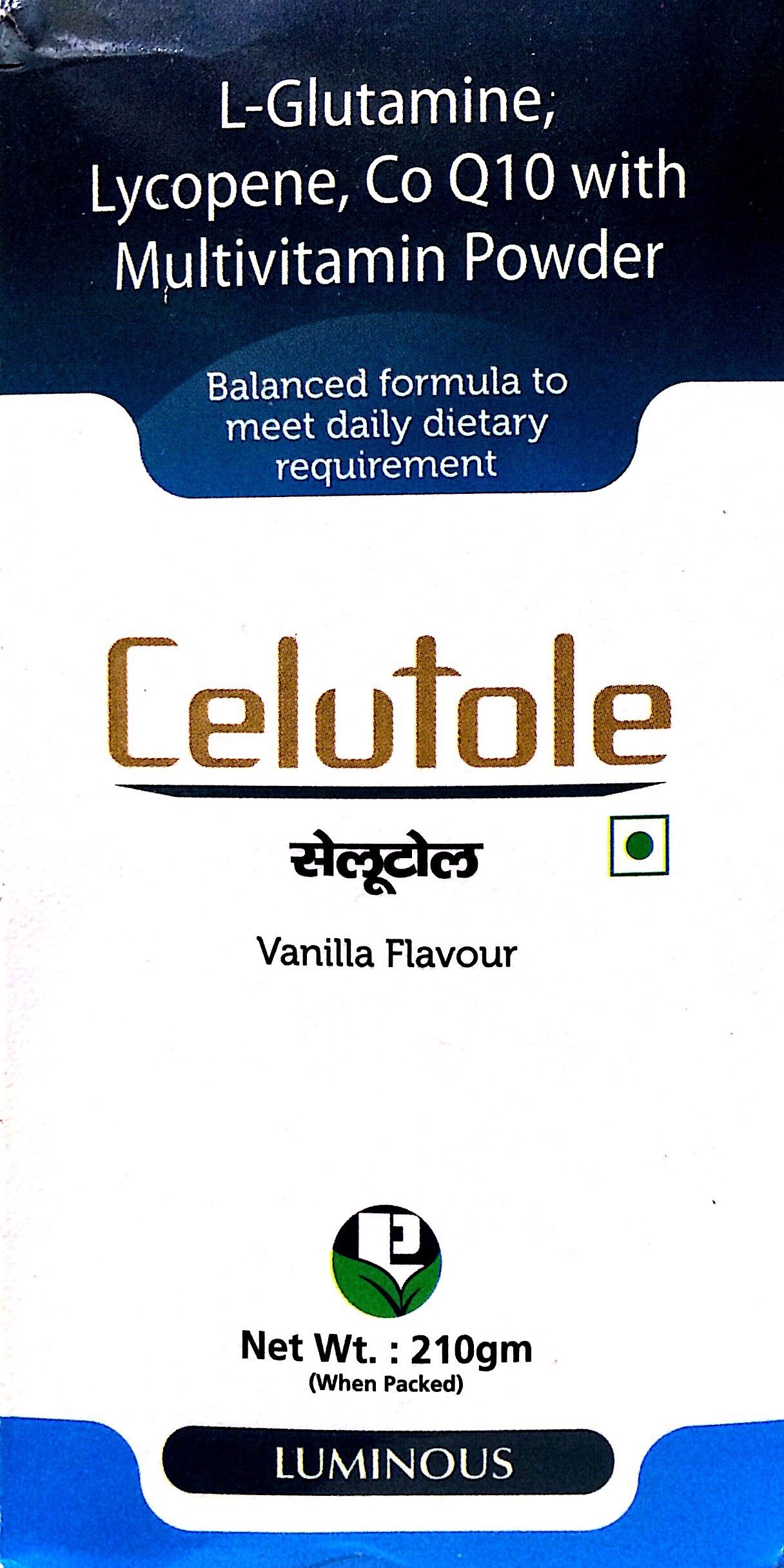 Celutole Powder 210gm. Vanilla Fl.