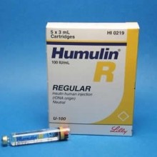 Huminsulin R Cartridges (100iu/ml)