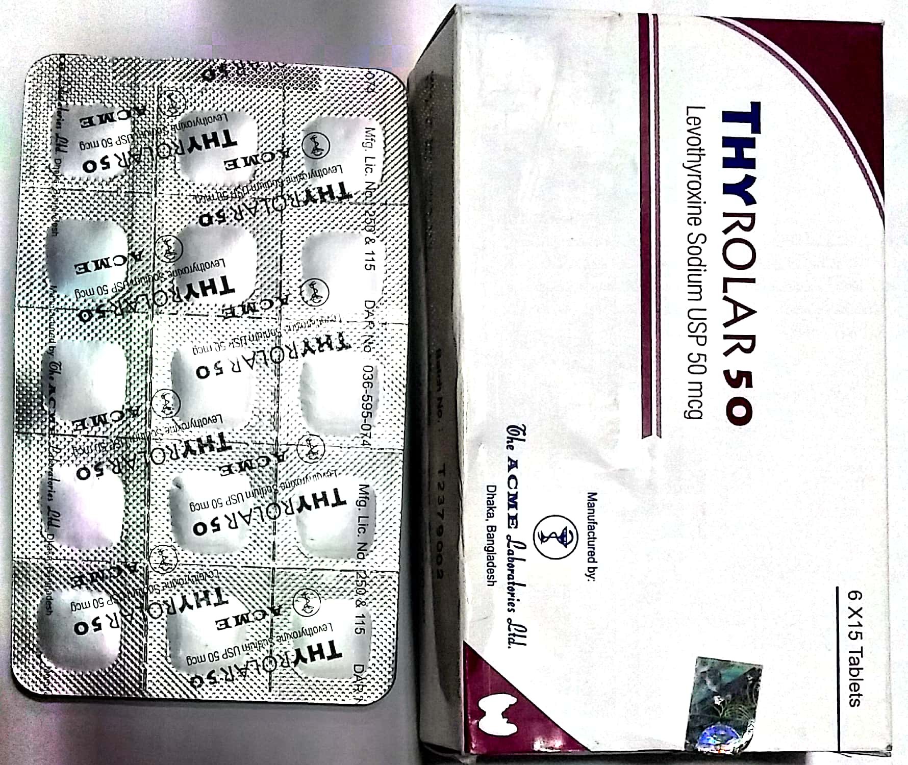 Thyrolar-50mcg Tablet