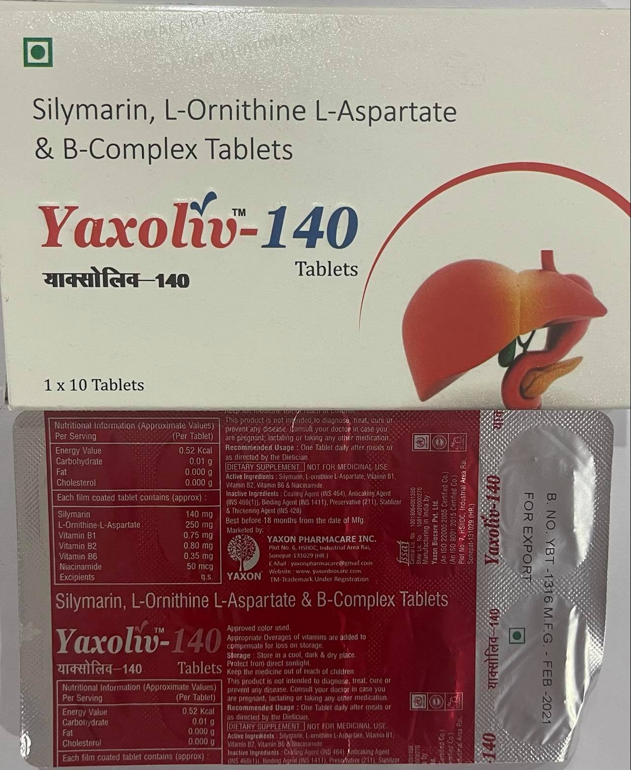 Yaxoliv-140mg Tablet