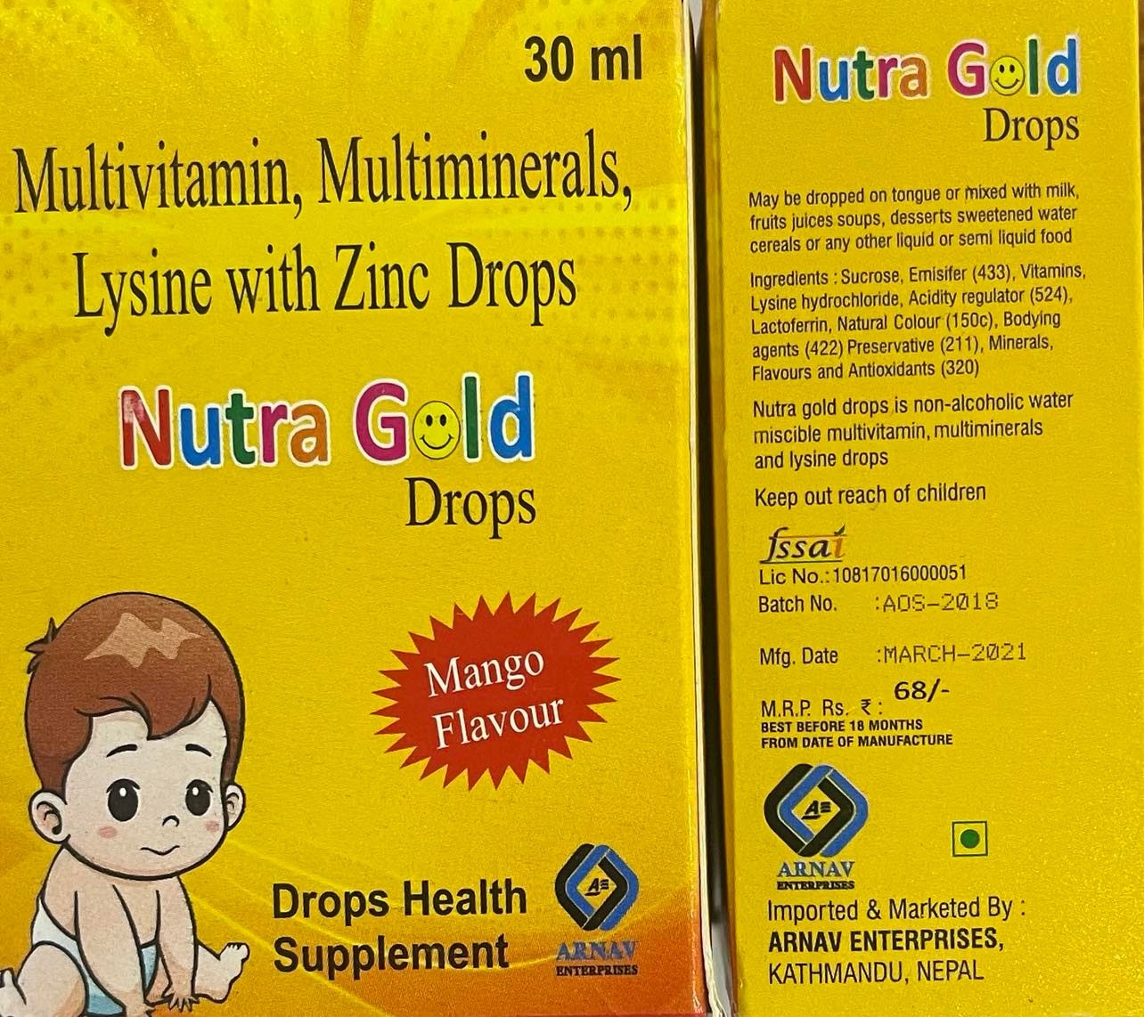 Nutra Gold Drops-30ml