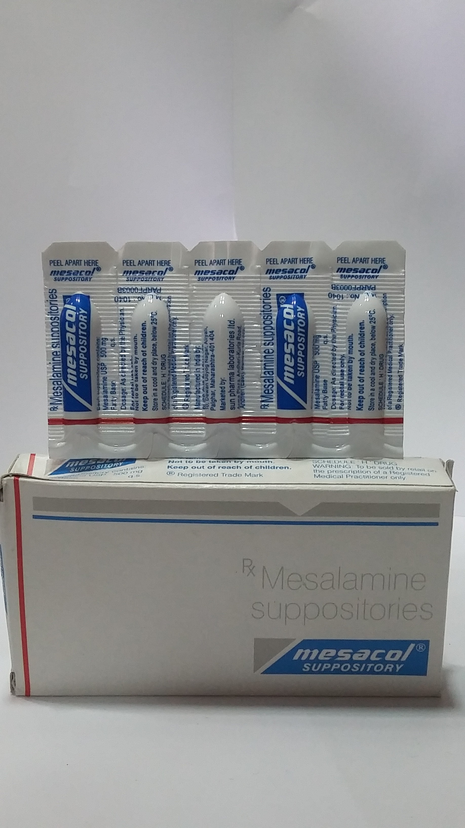 Mesacol Suppository 500mg.