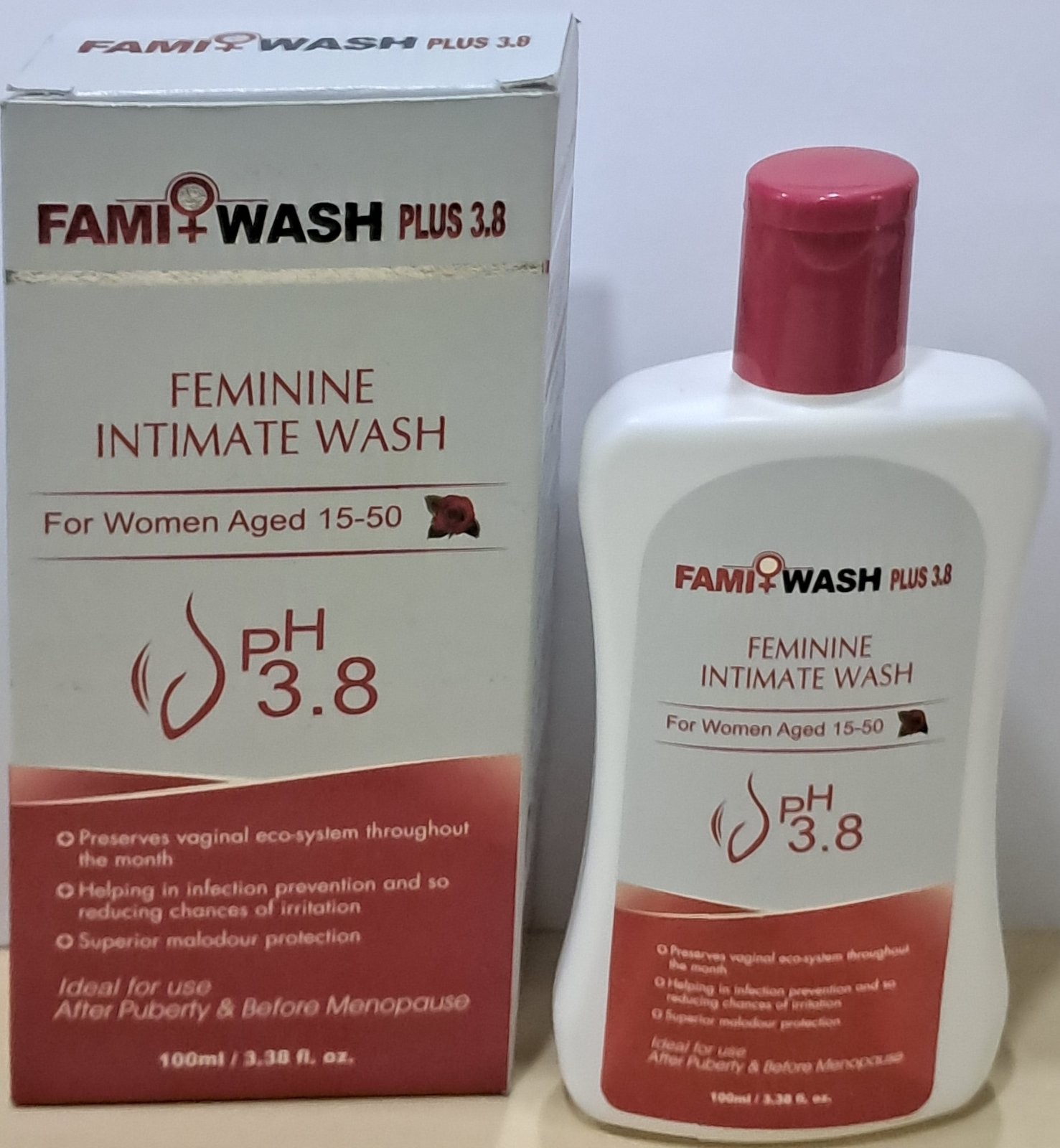 Fami Wash Plus Ph-3.8intimate Wash-100ml