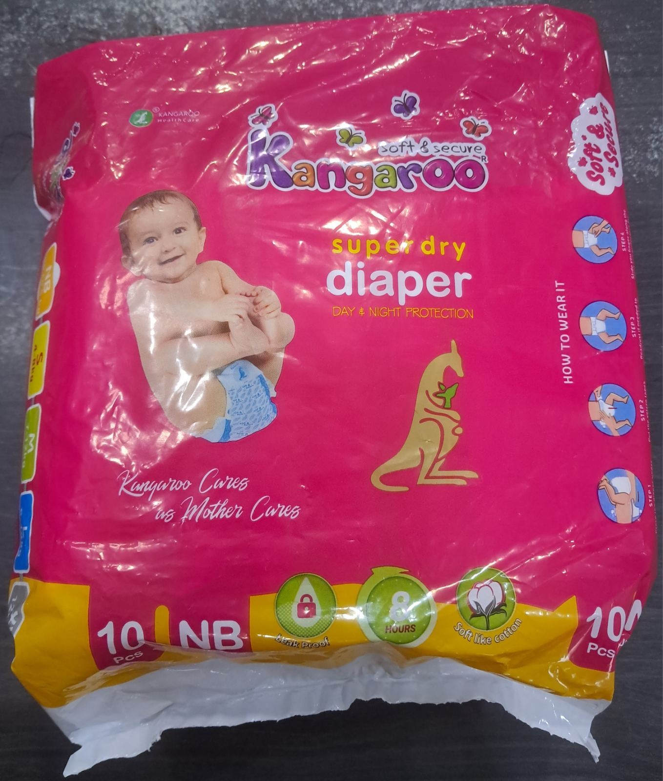 Diaper Baby Newborn-10pcs "kangaroo