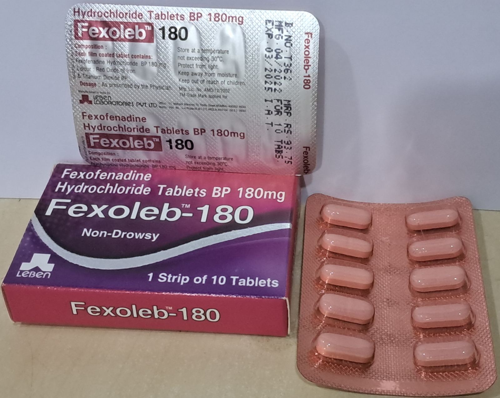 Fexoleb-180mg Tablet