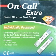 On Call Extra Strips 25's(vial)